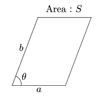 Area of parallelogram(The two sides and that angle)