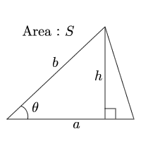 Area of triangle(The two sides and that angle)
