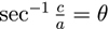 Arcsecant Formula of arcsecθ