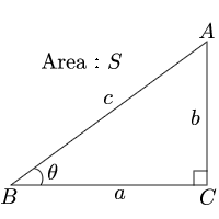 Height, oblique side and area of right-angled triangle from base and angle