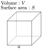 Calculate one side from the volume of the cube