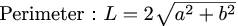 Formula of perimeter of rhombus