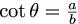 Cotangent Formula of cotθ